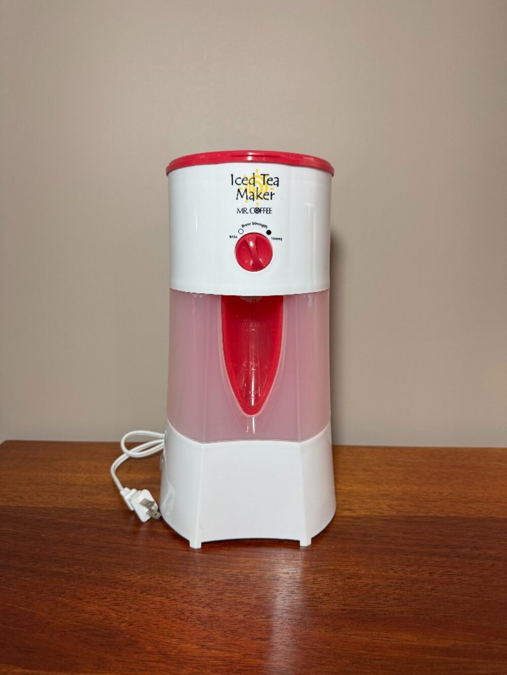 Mr Coffee Iced Tea Maker Pink & White 3 Qt Replacement Base - No Pitcher